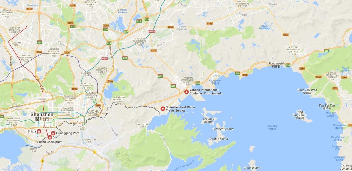 蛇口港地図