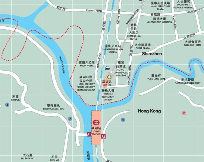 地図の羅湖商業城市