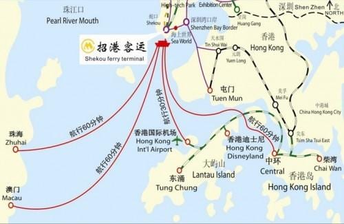 地図の蛇口フェリーターミナル