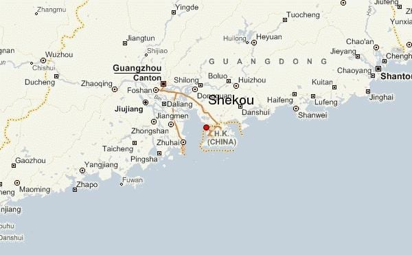 蛇口中国地図
