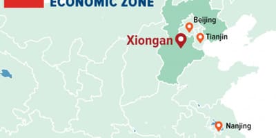 地図の経済特区深セン