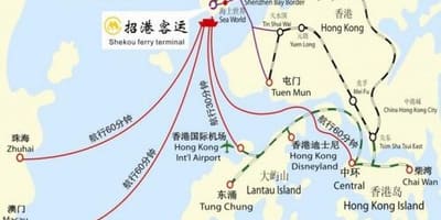 地図の蛇口フェリーターミナル