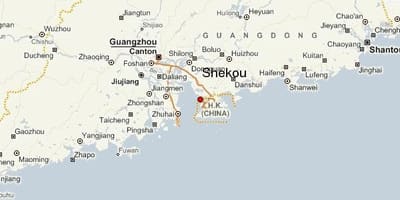 蛇口中国地図
